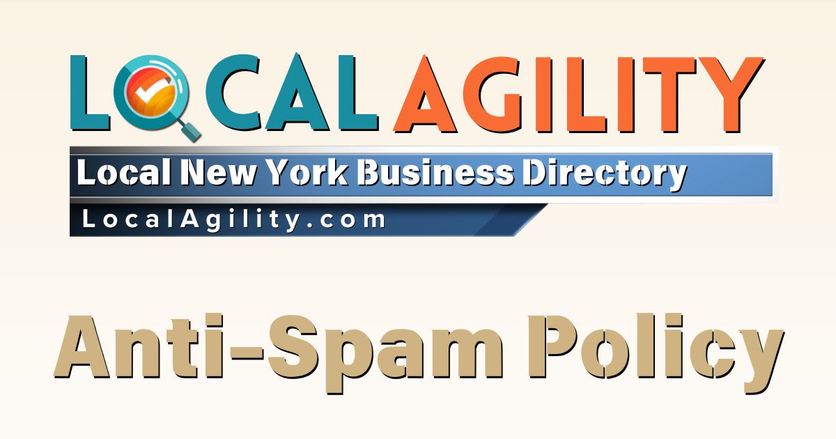 Anti Spam Policy LocalAgility.com